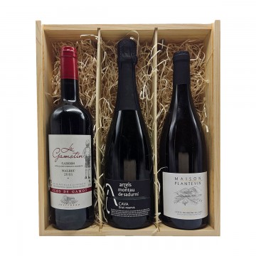 Lant Street Wine Three Bottle Gift Box - Cahors / Seguret / Cava Brut